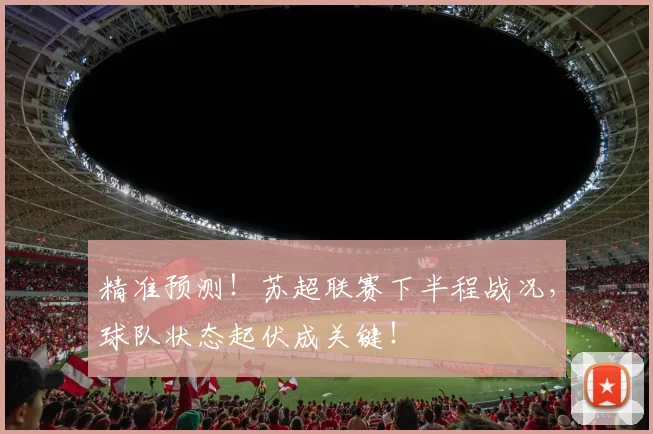 精准预测！苏超联赛下半程战况，球队状态起伏成关键！